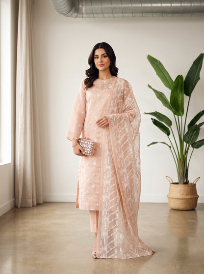 White Rose By Anaya Noor Emb Viscose 3PC