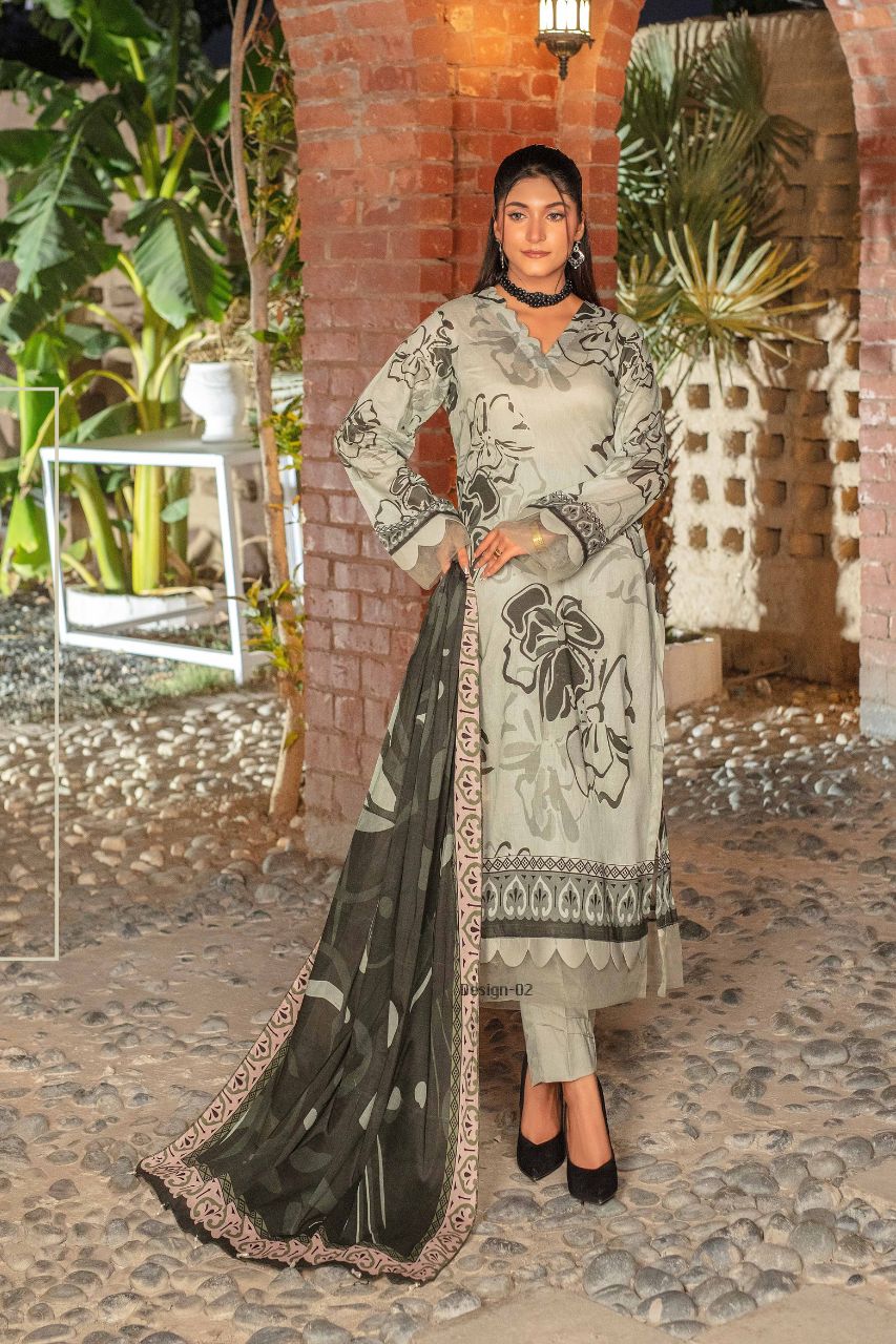 Fabiha By Feroza Printed Lawn 3-PC