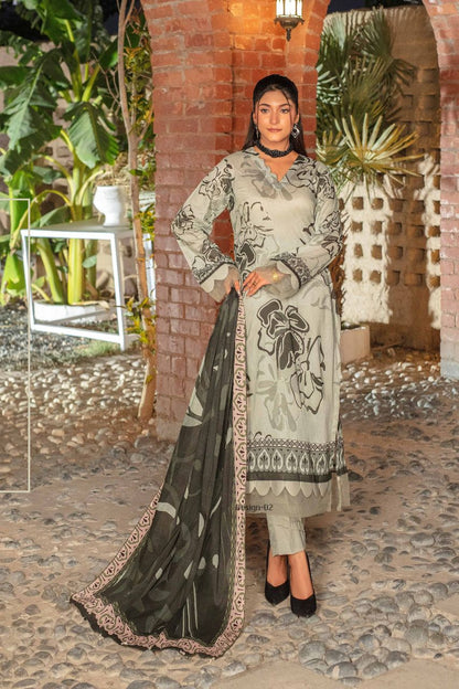 Fabiha By Feroza Printed Lawn 3-PC