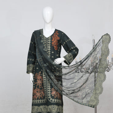 Anaya Noor Heavy Embroidered Bana Dora 3-PC