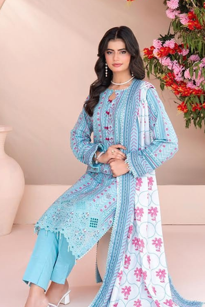 Zesh Airjet Full Embroidered Khaddar 3PC