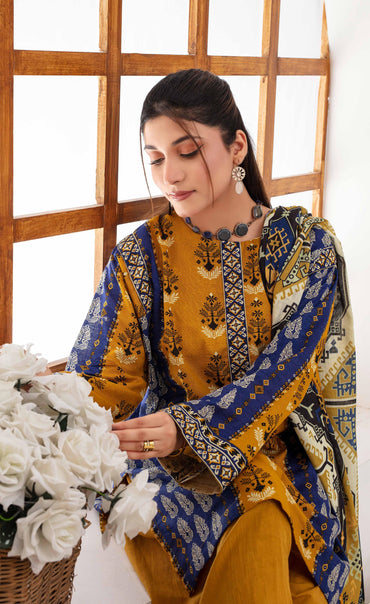 Mehar By Fiza Noor Printed Khaddar 3PC