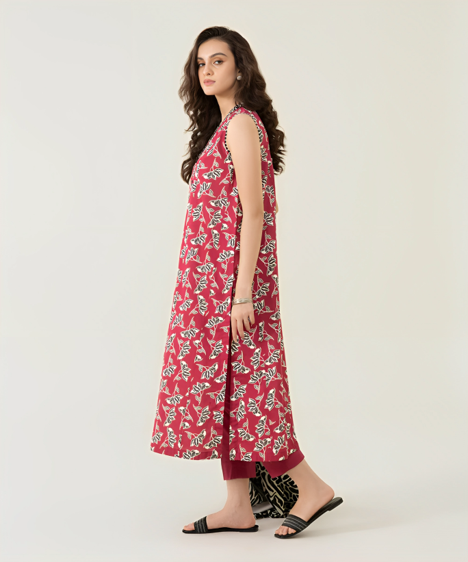 Sapphire Digital Printed Linen 3-PC