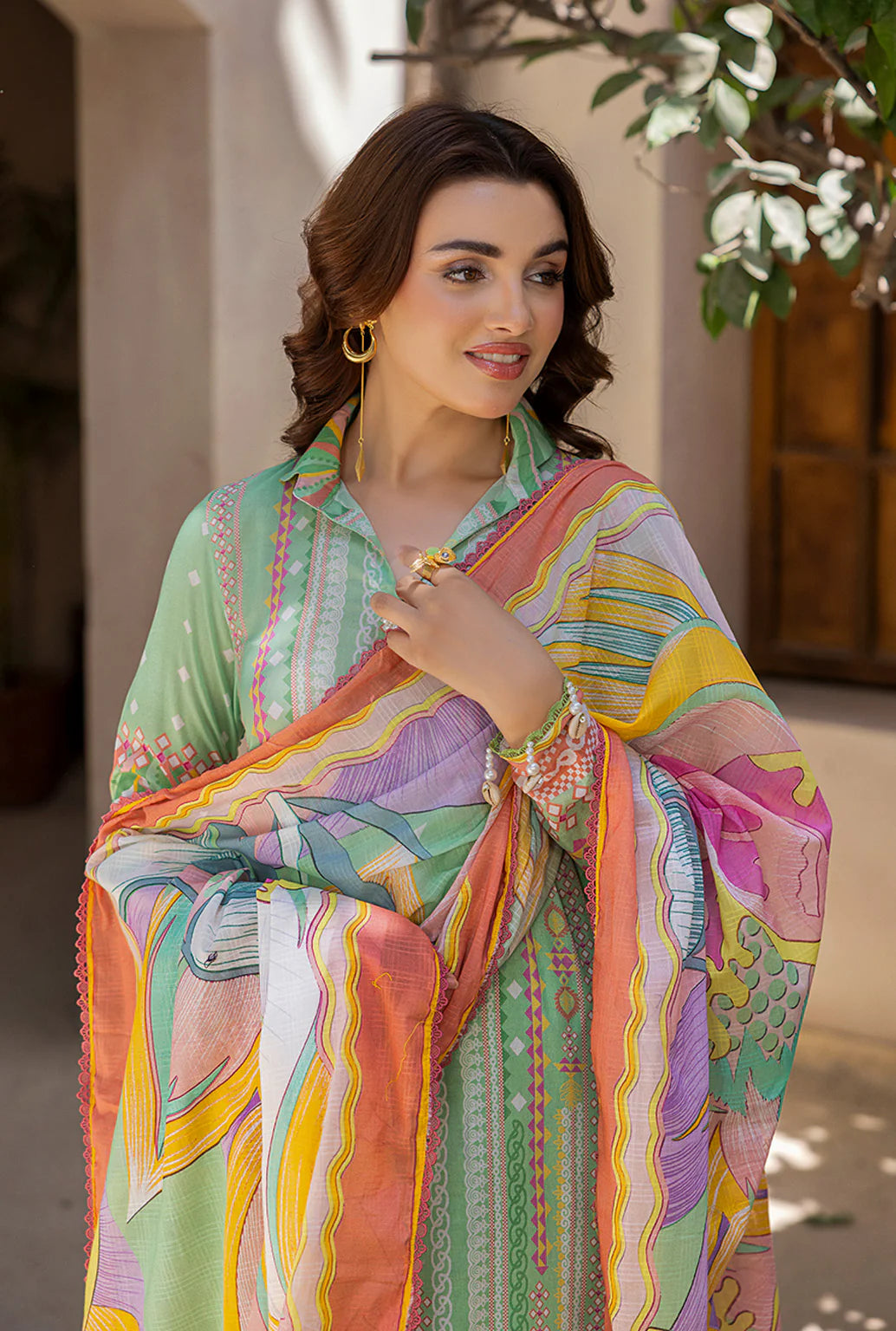 Naqsh Luxury Printed Lawn 3-PC