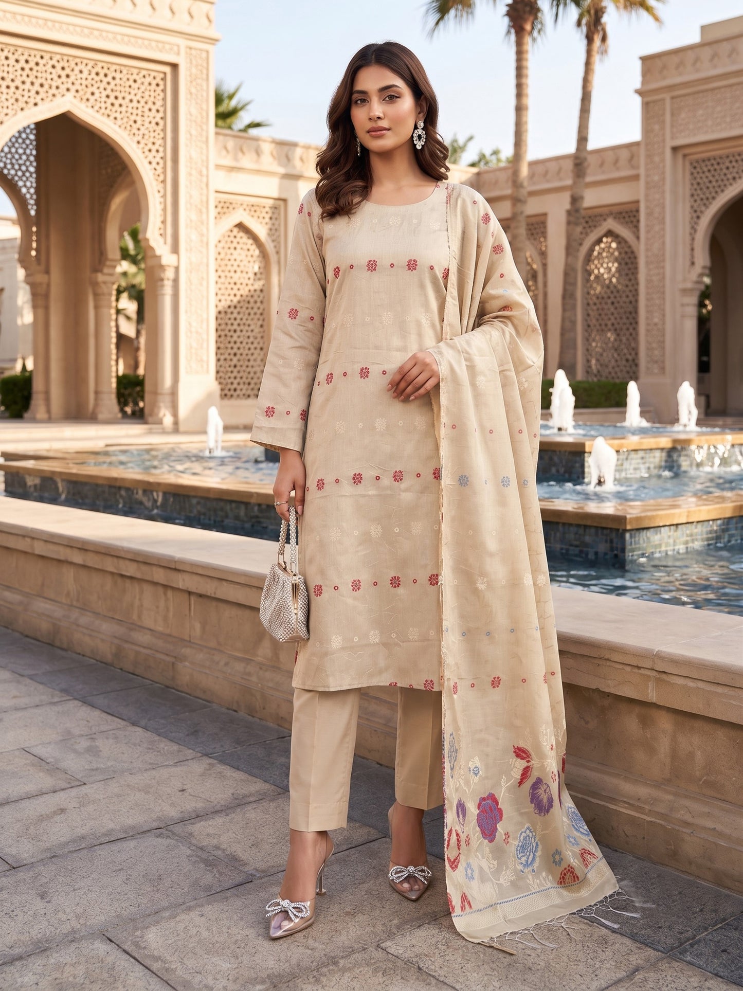 Cross Stitch Premium Printed Viscose 3PC