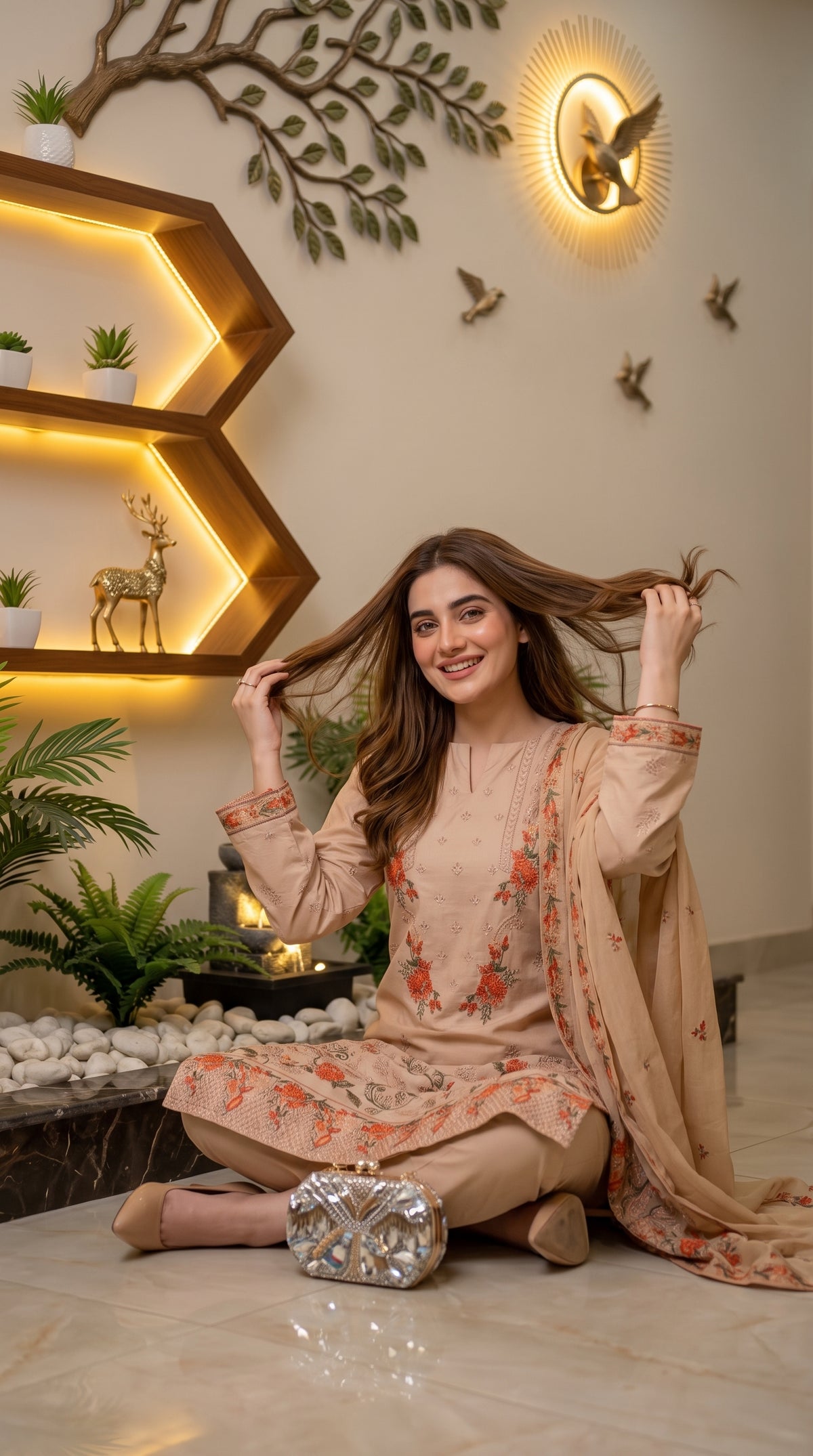 Halima By Anaya Noor Premium Emb Viscose 3PC