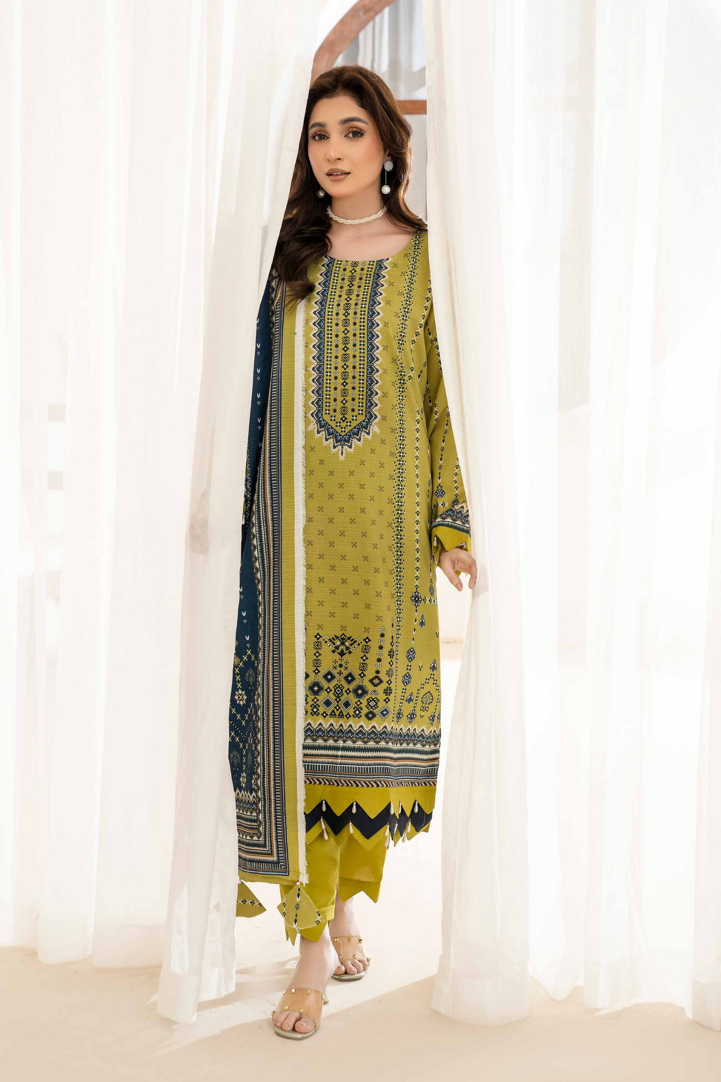Esha Eshal by Bin Ilyas Premium Printed Viscose 3PC