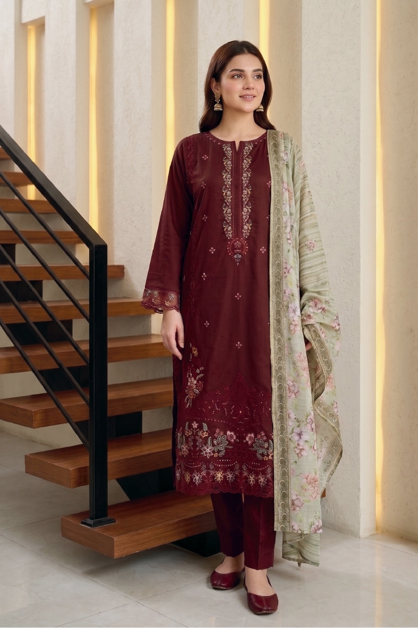 Saphira By Tawakkal Satin 3PC