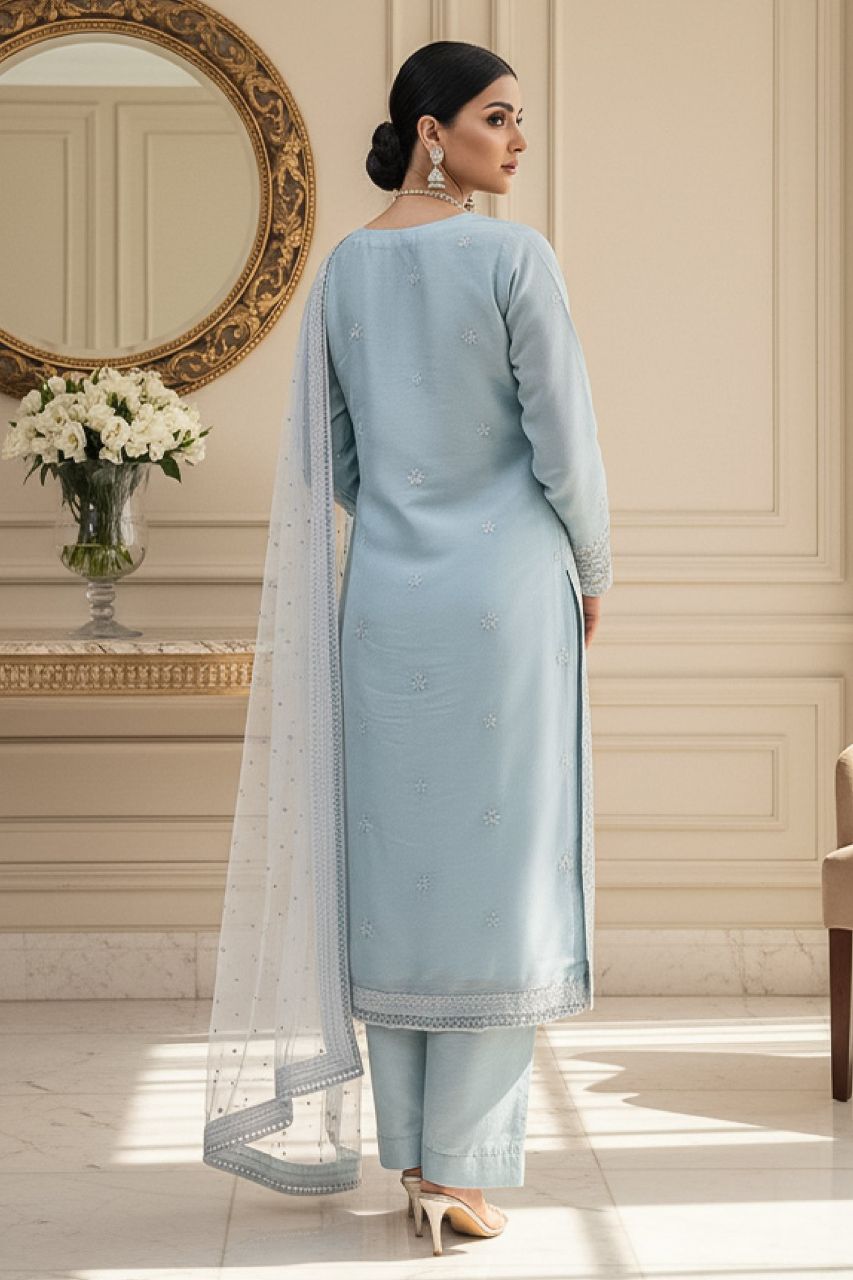 Zaib-o-Zeenat | Dressline | Farsha Sheesha Silk