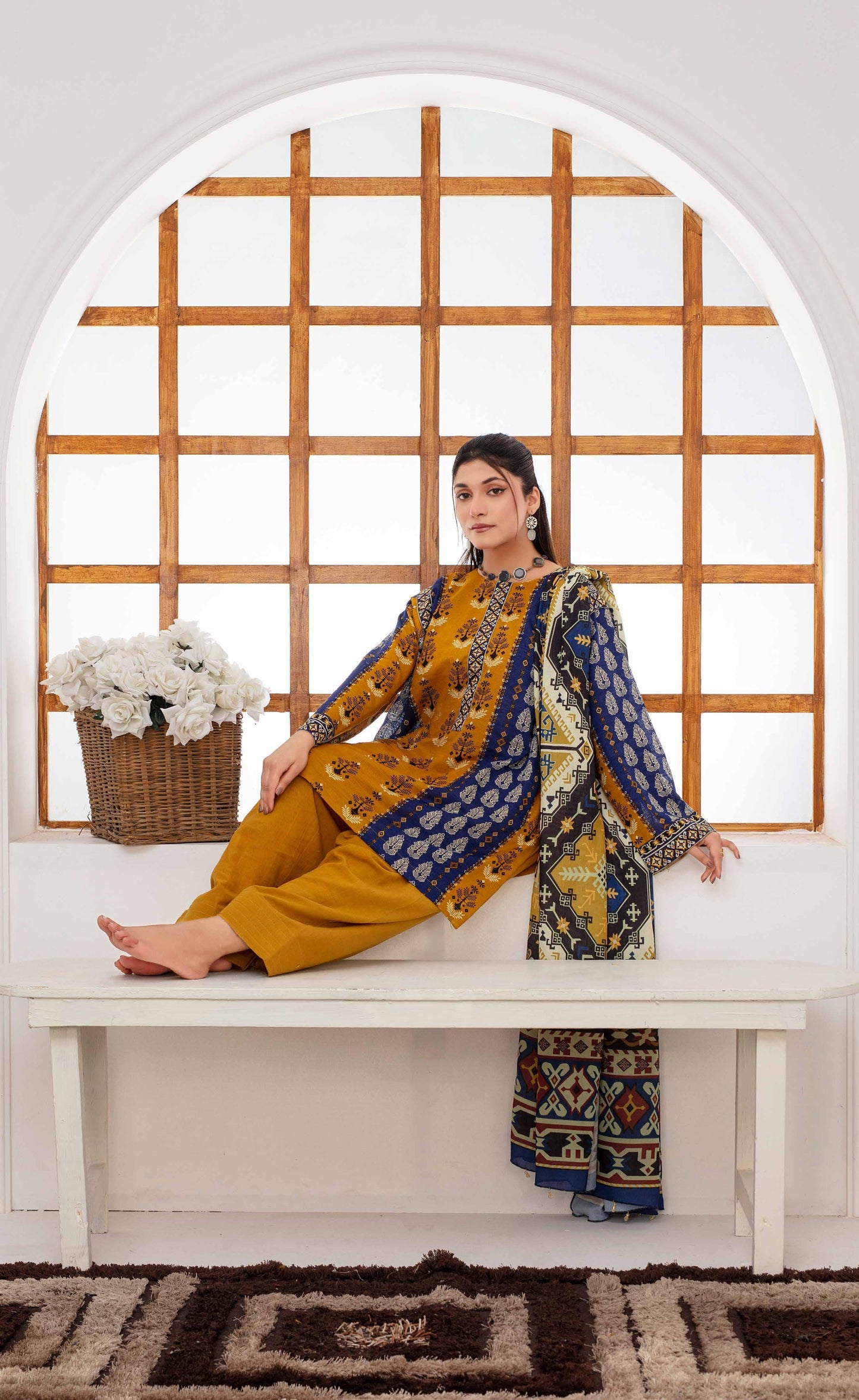 Mehar By Fiza Noor Printed Khaddar 3PC