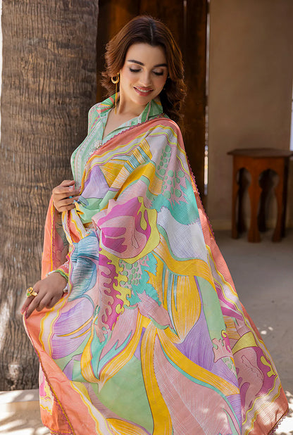 Naqsh Luxury Printed Lawn 3-PC