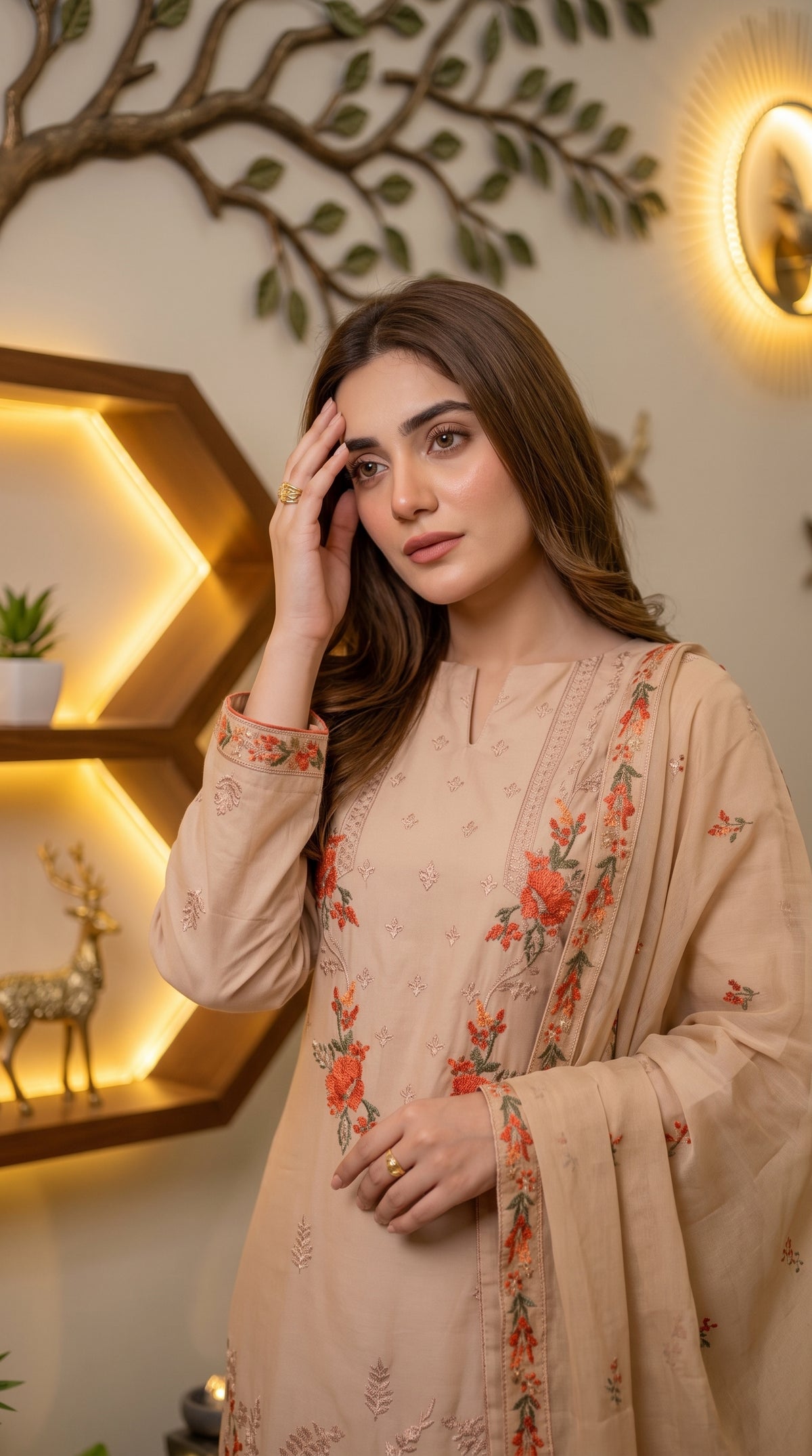 Halima By Anaya Noor Premium Emb Viscose 3PC