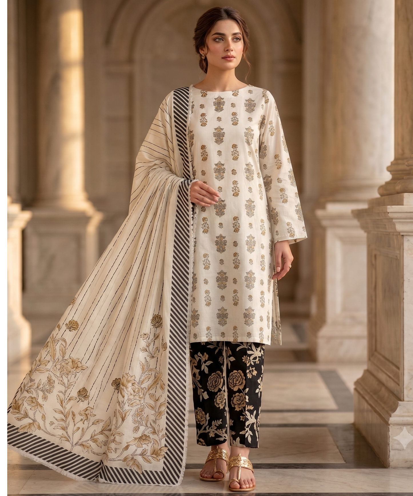 Khaadi Digital Printed Lawn 3PC