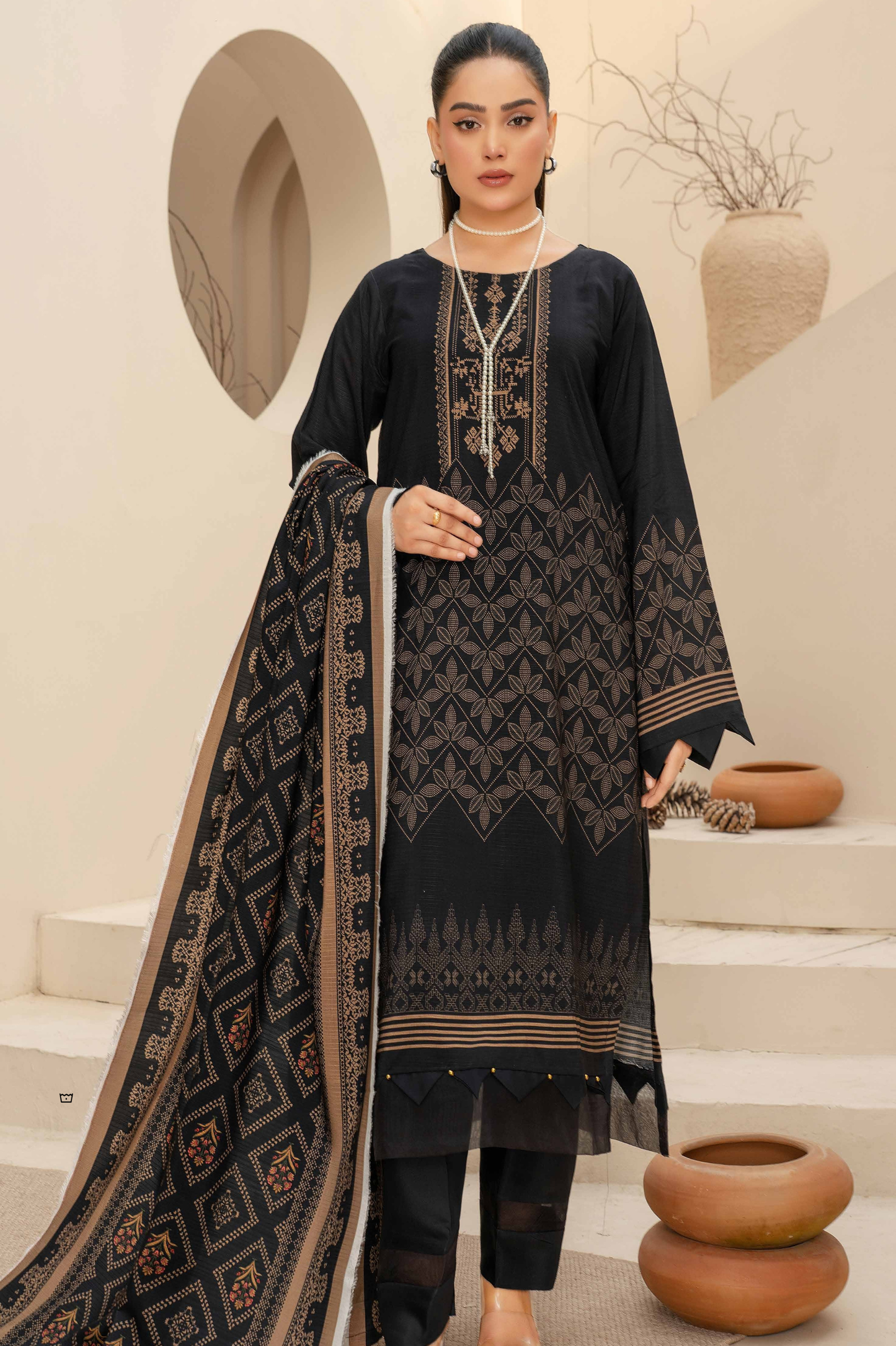 Esha Eshal by Bin Ilyas Premium Printed Viscose 3PC