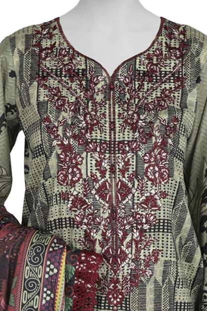 Panjnad by j. Emb Lawn Collection 3PC