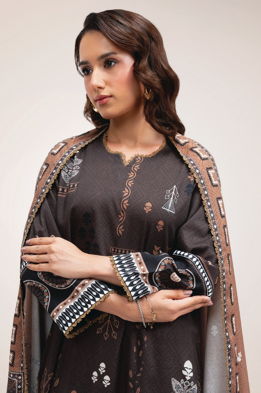 Raqs By Uneq Digital Printed Cotton Viscose 3PC