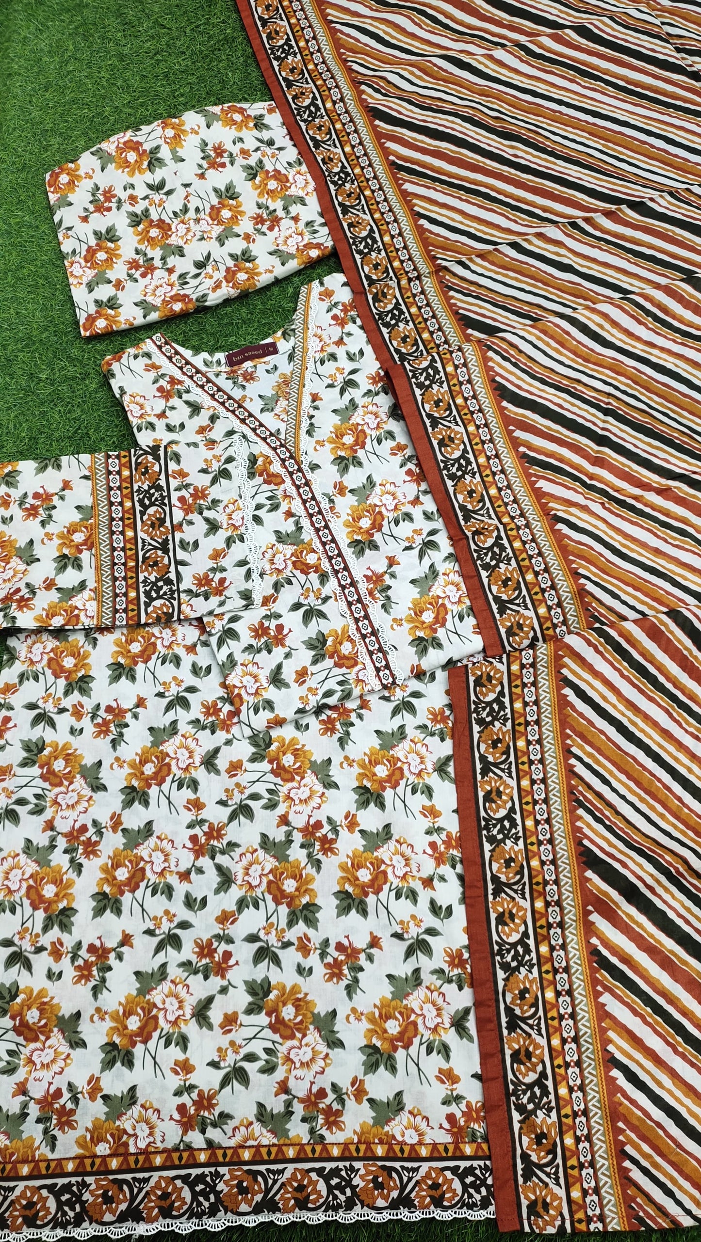 Bin Saeed Printed Lawn 3-PC