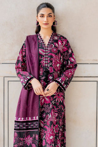 Baroque Printed Dhanak Wool-3PC