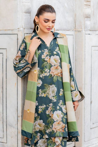 Baroque Printed Dhanak Wool-3PC