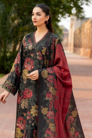 Baroque Printed Dhanak Wool-3PC