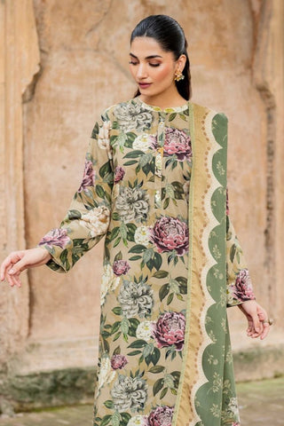 Baroque Printed Dhanak Wool-3PC