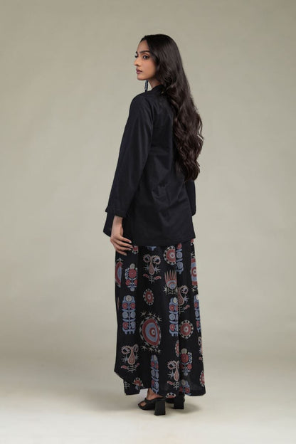 Khaadi Plain Embroidered Stitched Lawn 2PC