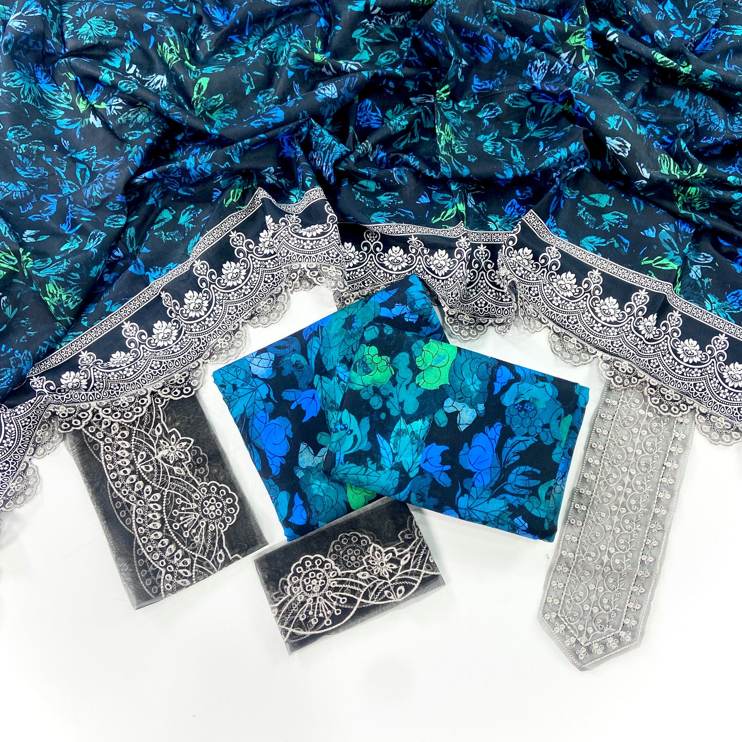 Farasha Emb Khaddar With Patches 3PC