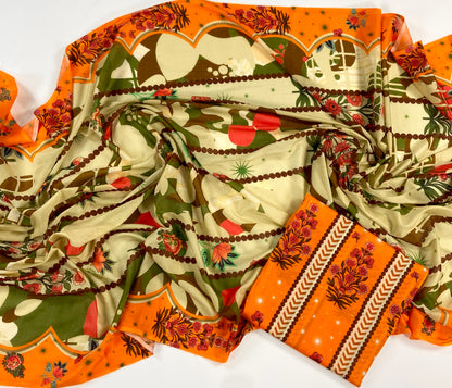 Edenrobe Digital Printed Lawn-2PC