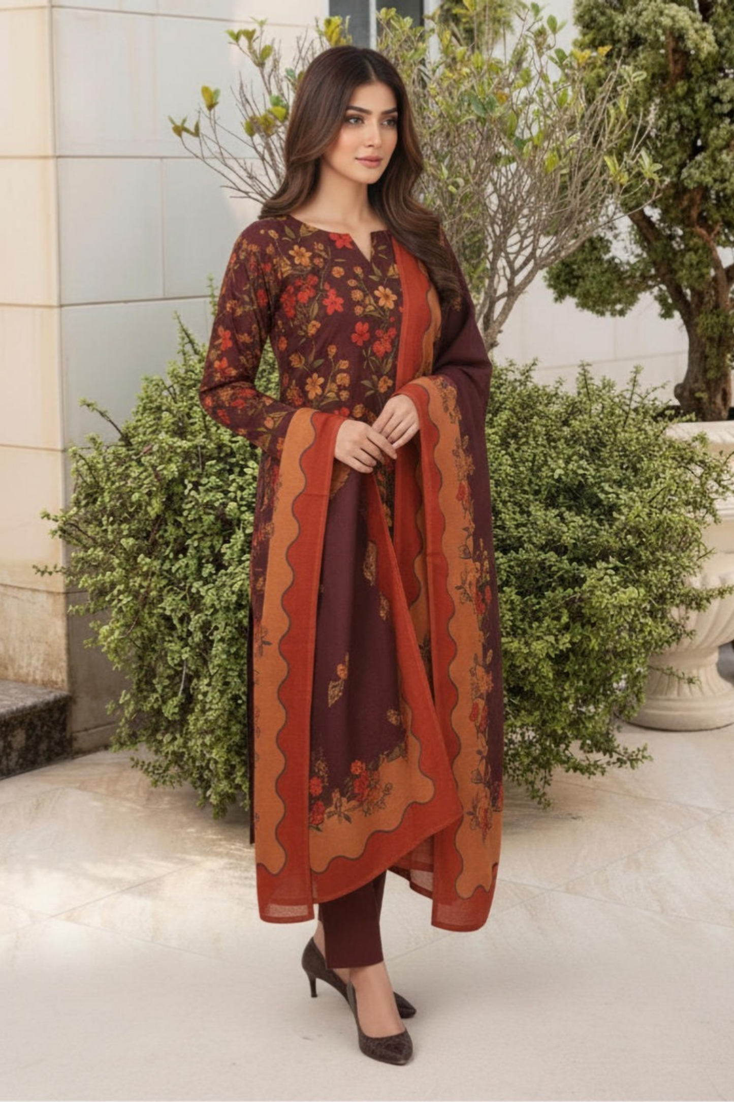 Motifz Premium Printed Khaddar 3PC