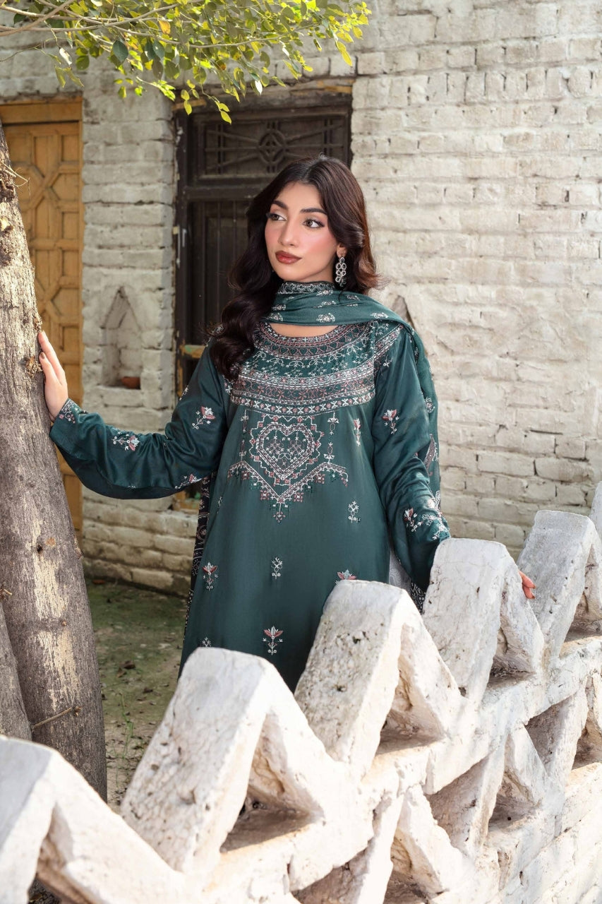 Falak By Feroza Luxury Embroidered Staple 3PC