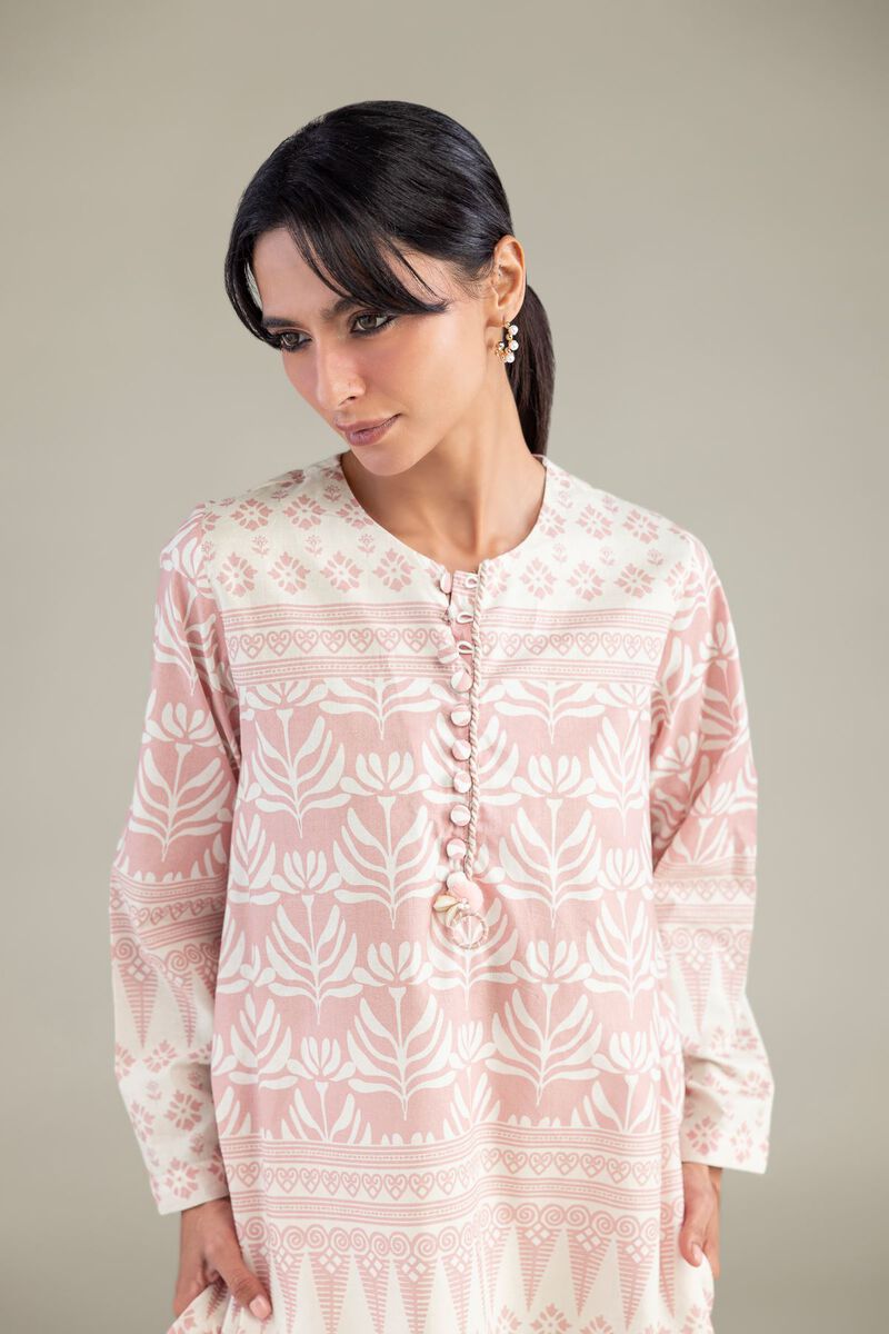 Khaadi Plain Embroidered Stitched Lawn 3PC