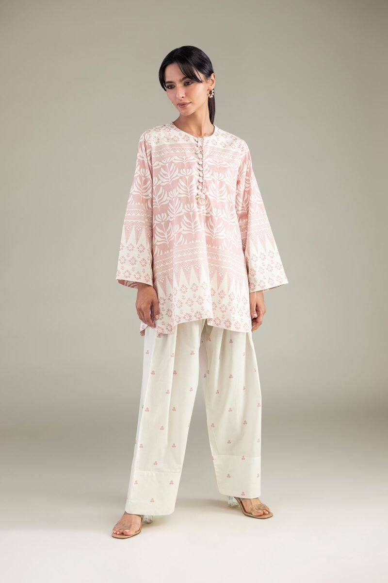 Khaadi Plain Embroidered Stitched Lawn 3PC