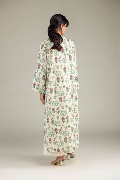 Khaadi Plain Embroidered Stitched Lawn 3PC