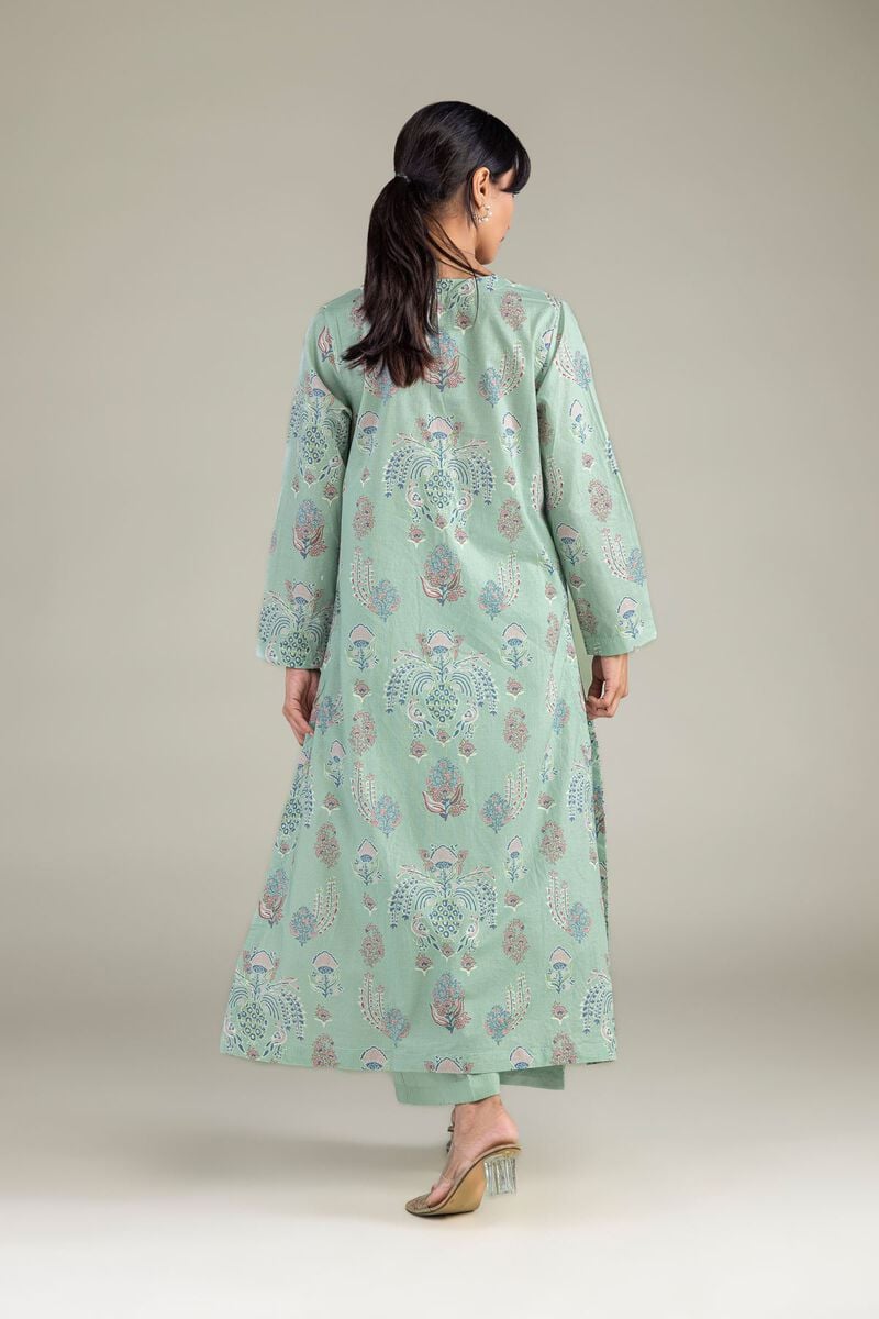Khaadi Plain Embroidered Stitched Lawn 3PC