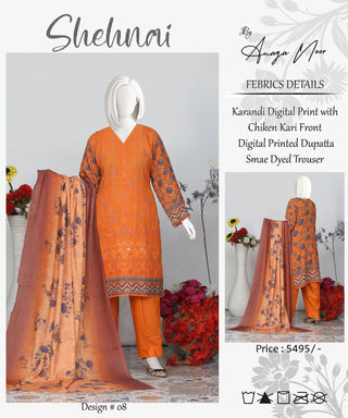 Shehnai By Anaya Noor chikenkari Karandi-3PC