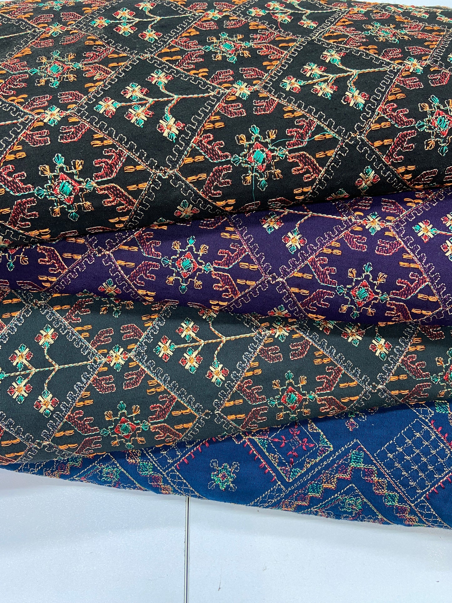 Pack of 4 – Bareeze Style Embroidered Karandi Fabric 2-PC
