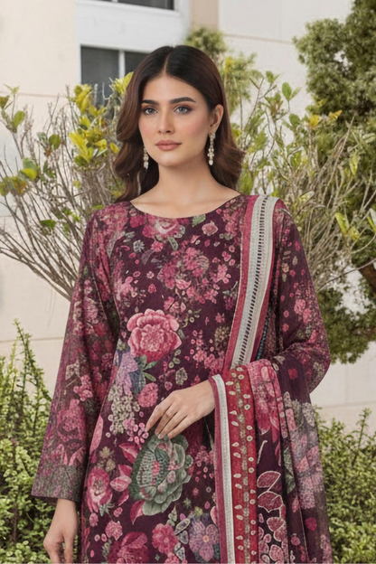 Motifz Premium Printed Khaddar 3PC
