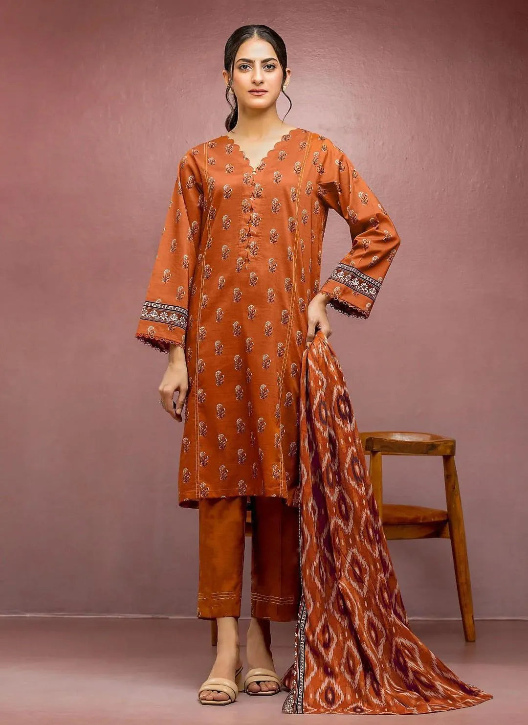 Edenrobe Digital Printed Lawn 3PC