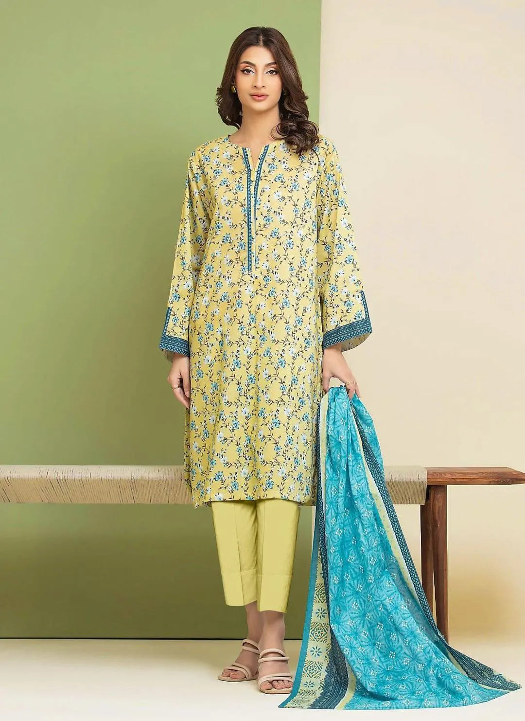 Edenrobe Digital Printed Lawn 3PC