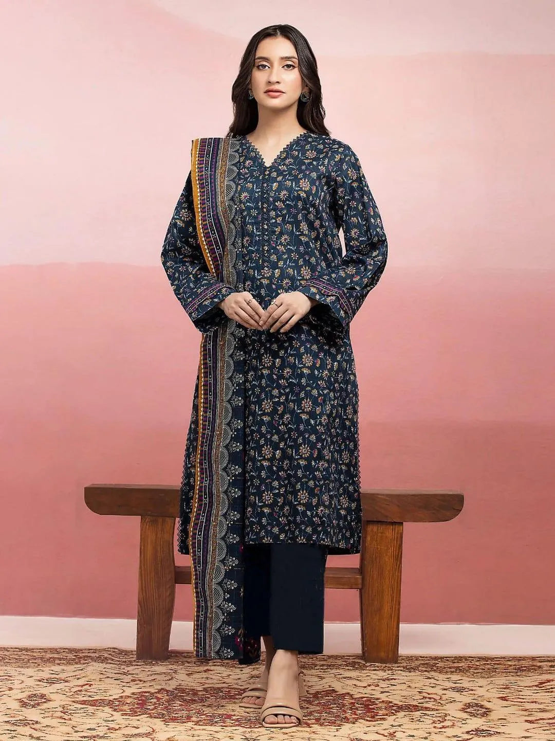 Edenrobe Digital Printed Lawn 3PC