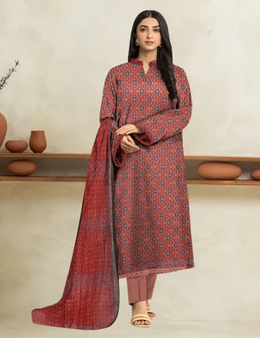 Edenrobe Digital Printed Lawn 3PC