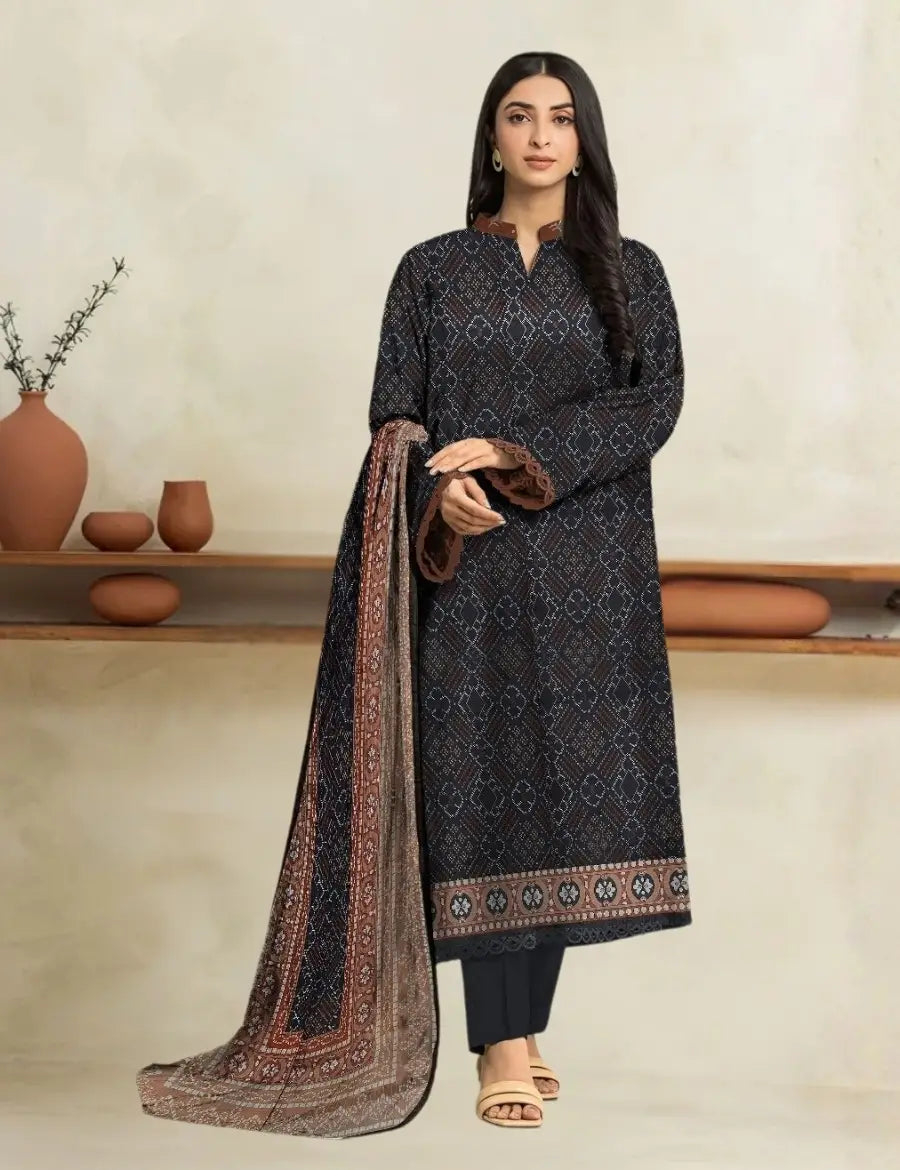 Edenrobe Digital Printed Lawn 3PC