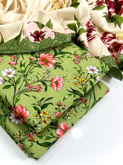 Elegance By Anaya Noor Printed Khaddar 3PC