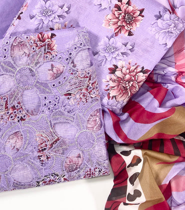 Anaya Noor Printed Bana Dora Lawn 3PC