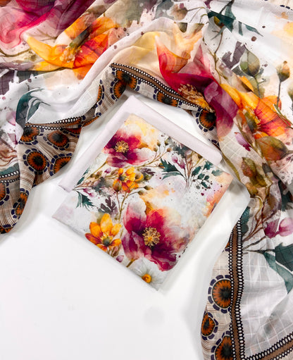 Anaya Noor Digital Printed Lawn 3PC