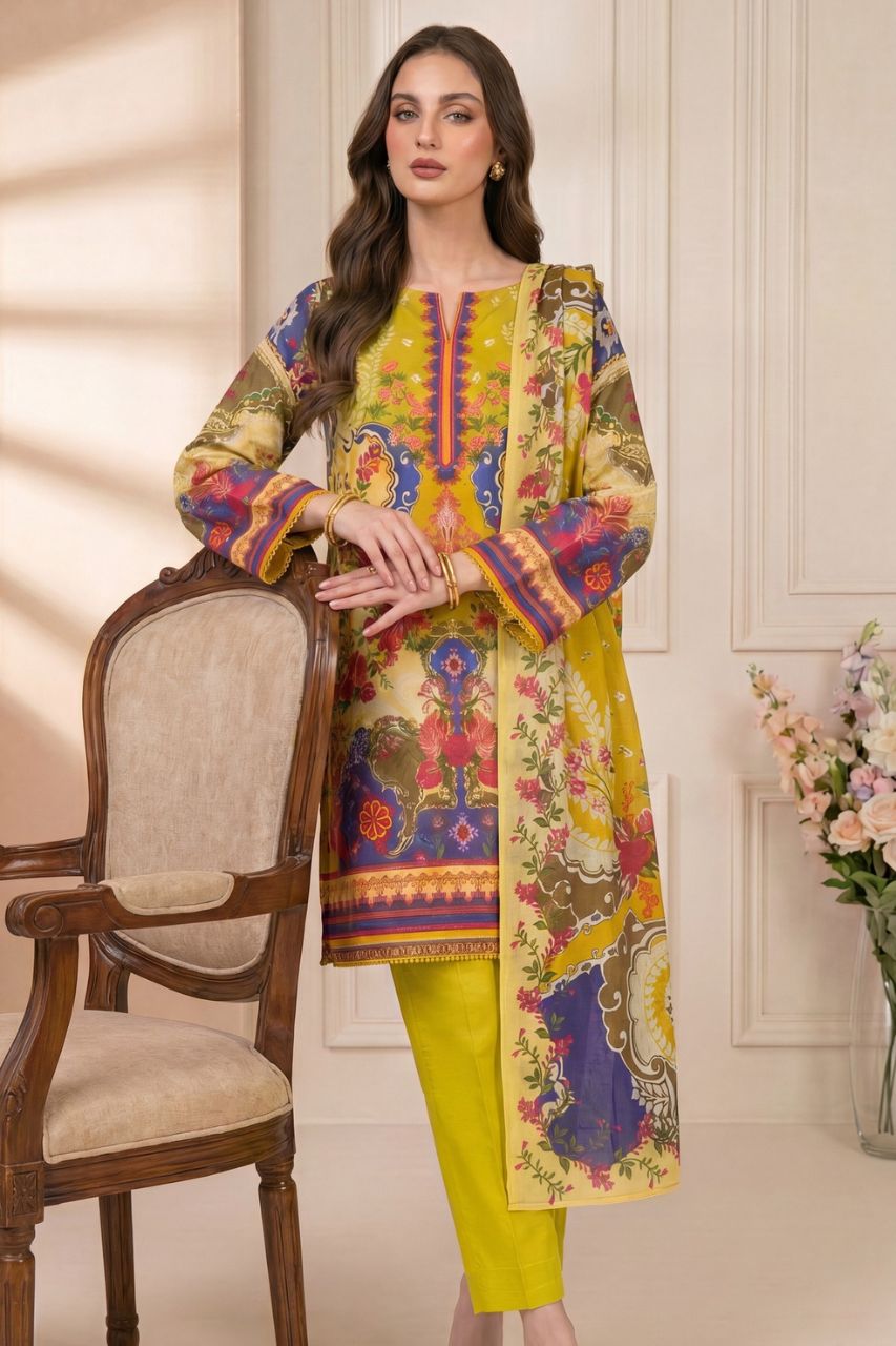 Rang Preet Digital Printed Lawn 3PC