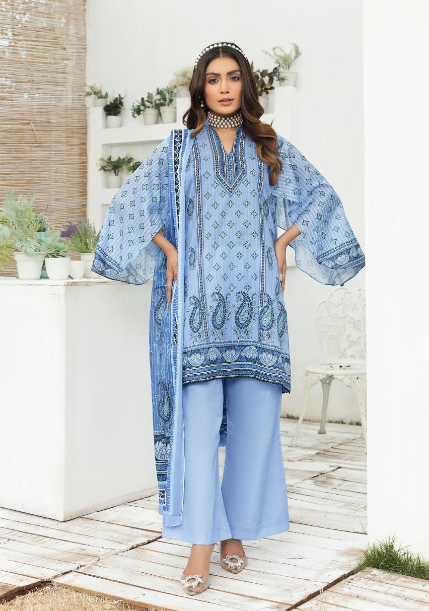 Safa Noor By Nigar Print Lawn 3-PC