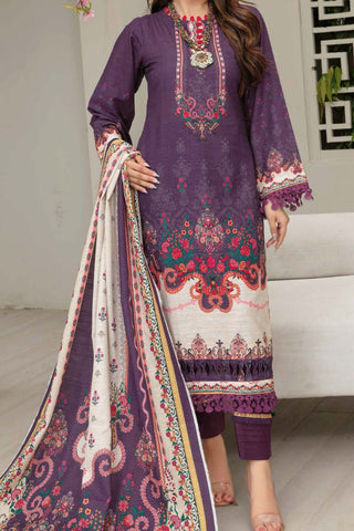 Dahlia By Anaya Noor Printed Slub Khaddar-3PC