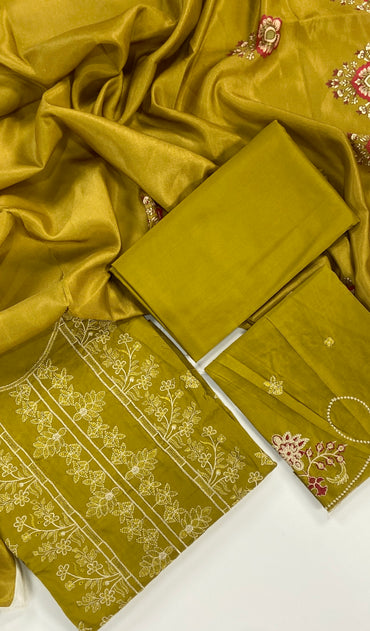 Humdum Luxury Emb Linen 3PC