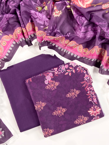 Mashaim Digital Printed Lawn 3PC